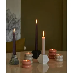 Best Set De Portavelas Y Candelabros 2En1 De Marmol Orta, 2 Uds. Portavelas