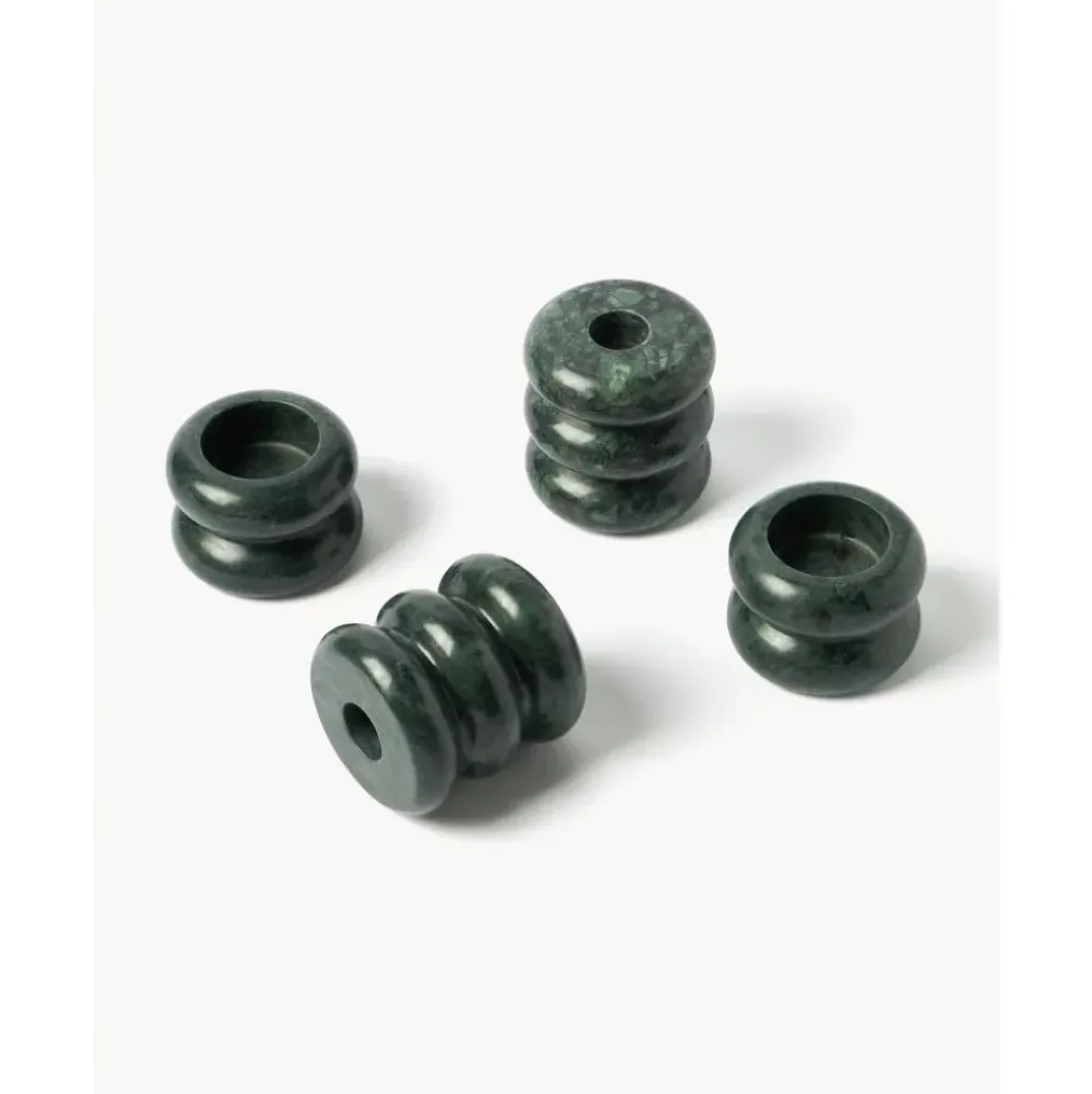 Hot Set De Portavelas Y Candelabros 2En1 De Marmol Orta, 2 Uds. Portavelas