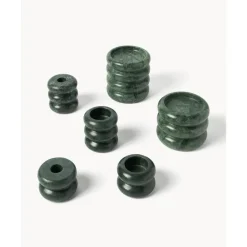 Hot Set De Portavelas Y Candelabros 2En1 De Marmol Orta, 2 Uds. Portavelas