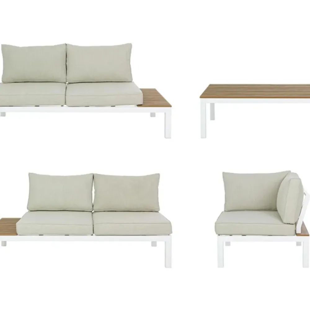 Clearance Set Lounge De Exterior Elias, 4 Pzas. Muebles De Jardin