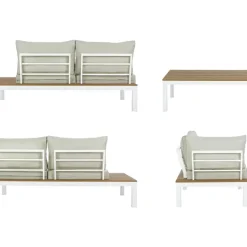 Clearance Set Lounge De Exterior Elias, 4 Pzas. Muebles De Jardin