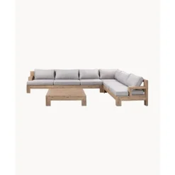 Clearance Set Lounge Para Exterior De Madera De Acacia Joshua, 4 Pzas. Muebles De Jardin
