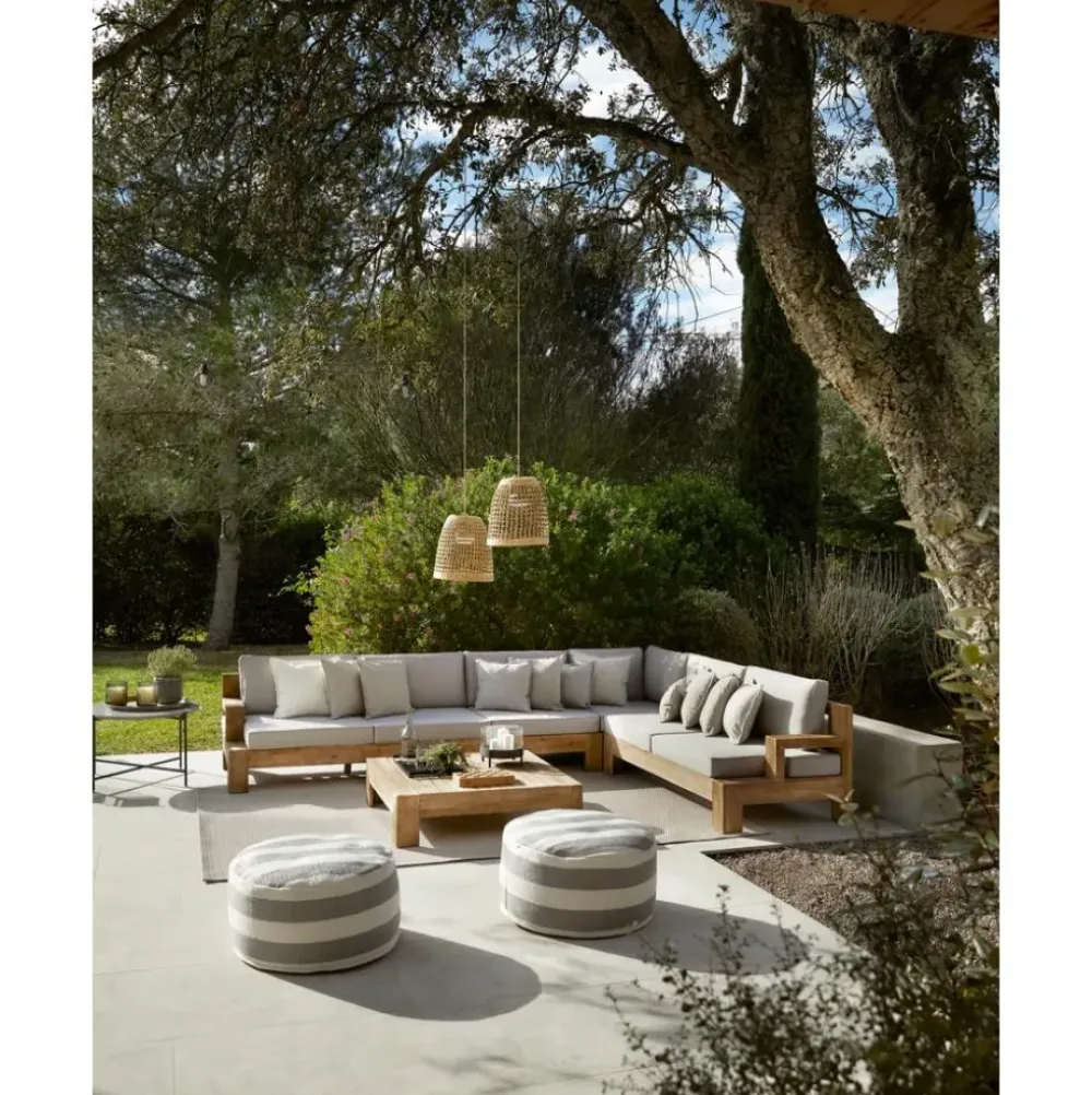 Clearance Set Lounge Para Exterior De Madera De Acacia Joshua, 4 Pzas. Muebles De Jardin