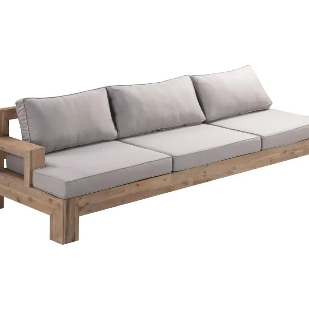 Clearance Set Lounge Para Exterior De Madera De Acacia Joshua, 4 Pzas. Muebles De Jardin