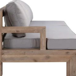 Clearance Set Lounge Para Exterior De Madera De Acacia Joshua, 4 Pzas. Muebles De Jardin