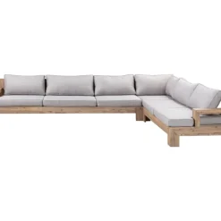 Clearance Set Lounge Para Exterior De Madera De Acacia Joshua, 4 Pzas. Muebles De Jardin