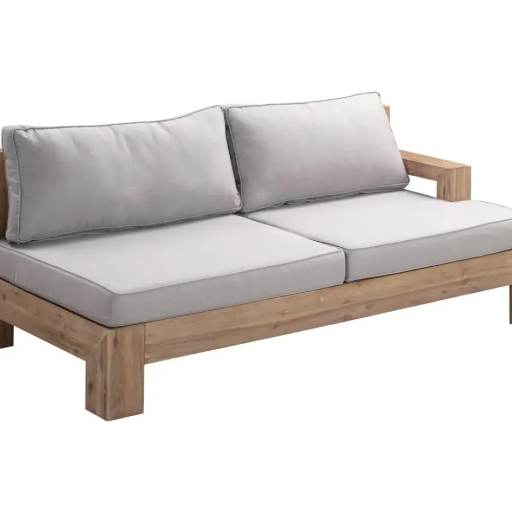 Clearance Set Lounge Para Exterior De Madera De Acacia Joshua, 4 Pzas. Muebles De Jardin