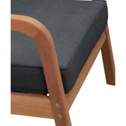 Fashion Set Lounge Para Exterior De Madera De Eucalipto Bergen, 4 Pzas. Muebles De Jardin