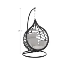 Clearance Silla Colgante Con Cojines Torres Muebles De Jardin