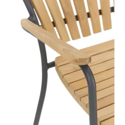 New Silla Con Reposabrazos De Madera Para Exterior Hard & Ellen Muebles De Jardin