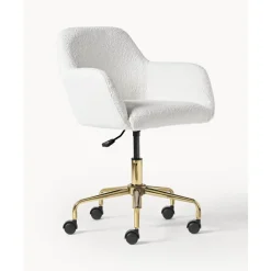 Best Silla De Escritorio En Tejido Boucle Lucie Sillas De Escritorio