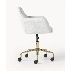Best Silla De Escritorio En Tejido Boucle Lucie Sillas De Escritorio