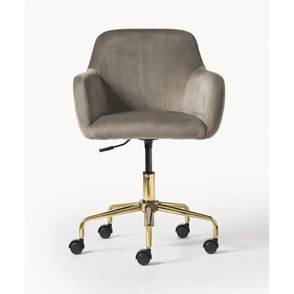 Sale Silla De Escritorio En Terciopelo Lucie Sillas De Escritorio