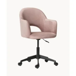Sale Silla De Oficina Con Reposabrazos De Terciopelo Rachel, Altura Regulable Sillas De Escritorio