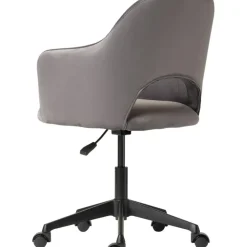 Discount Silla De Oficina Con Reposabrazos De Terciopelo Rachel, Altura Regulable Sillas De Escritorio