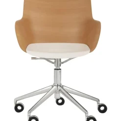 Online Silla De Oficina Con Reposabrazos Q/Wood, Altura Regulable Sillas De Escritorio