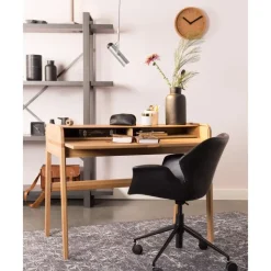 Best Silla De Oficina De Cuero Sintetico Nikki, Altura Regulable Sillas De Escritorio
