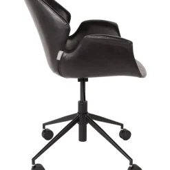 Best Silla De Oficina De Cuero Sintetico Nikki, Altura Regulable Sillas De Escritorio