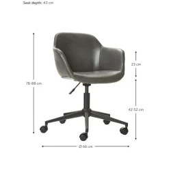 Online Silla De Oficina De Cuero Sintetico Fiji Sillas De Escritorio
