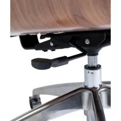 New Silla De Oficina De Cuero Sintetico Rouven, Altura Regulable Sillas De Escritorio