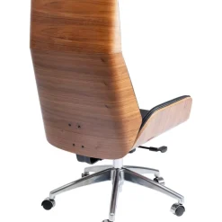 New Silla De Oficina De Cuero Sintetico Rouven, Altura Regulable Sillas De Escritorio