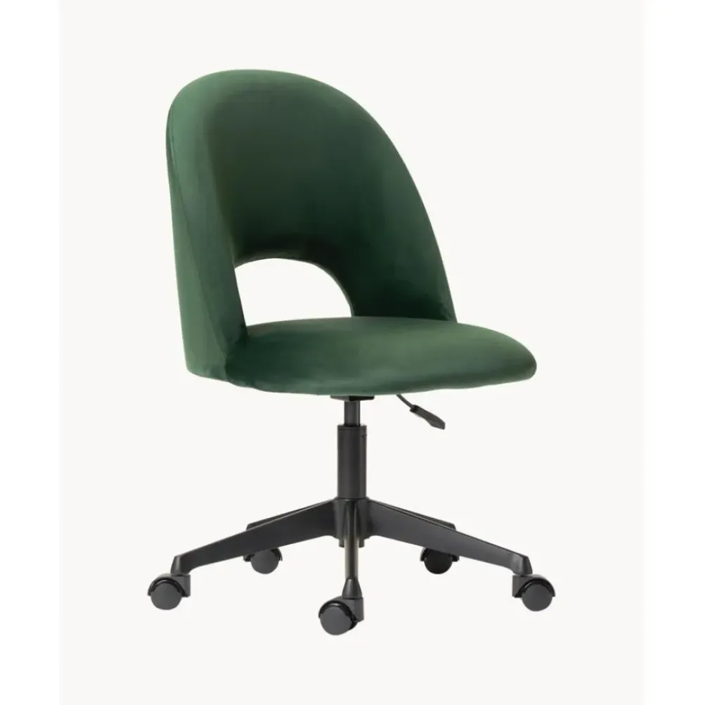 Online Silla De Oficina De Terciopelo Rachel, Altura Regulable Sillas De Escritorio