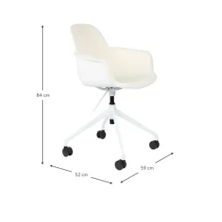 Hot Silla De Oficina En Tejido Boucle Albert, Regulable En Altura Sillas De Escritorio