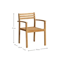 Hot Silla Para Exterior De Teca Oxford Muebles De Jardin