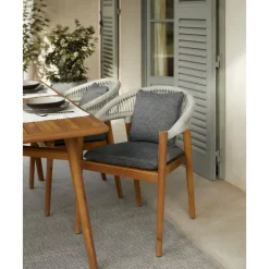 New Sillas Para Exterior De Madera De Acacia Malmo 2 Uds. Muebles De Jardin