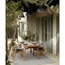 New Sillas Para Exterior De Madera De Acacia Malmo 2 Uds. Muebles De Jardin
