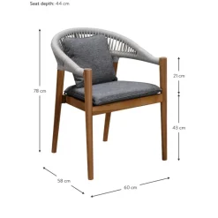 New Sillas Para Exterior De Madera De Acacia Malmo 2 Uds. Muebles De Jardin