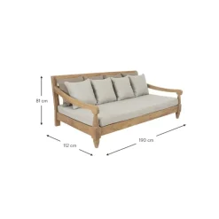 Sale Sofa Grande Para Exterior De Madera Bali (4 Plazas) Muebles De Jardin