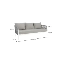Sale Sofa Para Exterior Florencia (3 Plazas) Muebles De Jardin