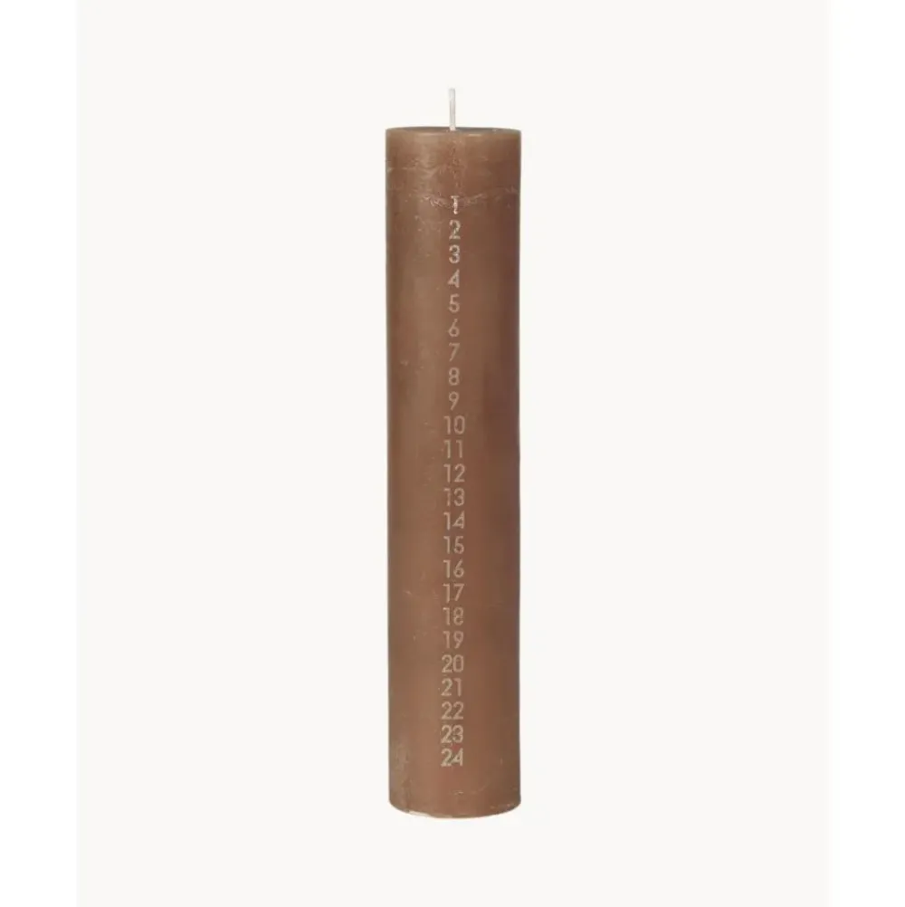 Clearance Vela Calendario De Adviento Artesanal Rustic Velas Decorativas