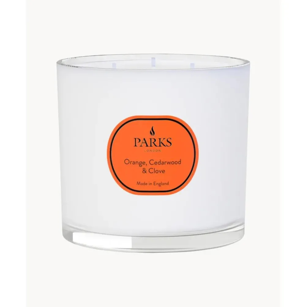 Outlet Vela Perfumada Con Tres Mechas Aromatherapy (Naranja, Cedro Y Clavo) Velas Perfumadas