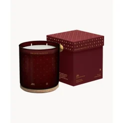 Clearance Vela Perfumada Dos Mechas Jul (Canela, Clavo, Jengibre, Miel, Vino Caliente) Velas Perfumadas