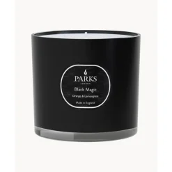 Fashion Vela Perfumada Tres Mechas Black Magic (Naranja Lavanda, Geranio, Limoncillo) Velas Perfumadas