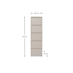New Zapatero De Pared Caruso, Puertas Abatibles Zapateros