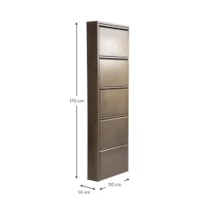 New Zapatero De Pared Caruso, Puertas Abatibles Zapateros